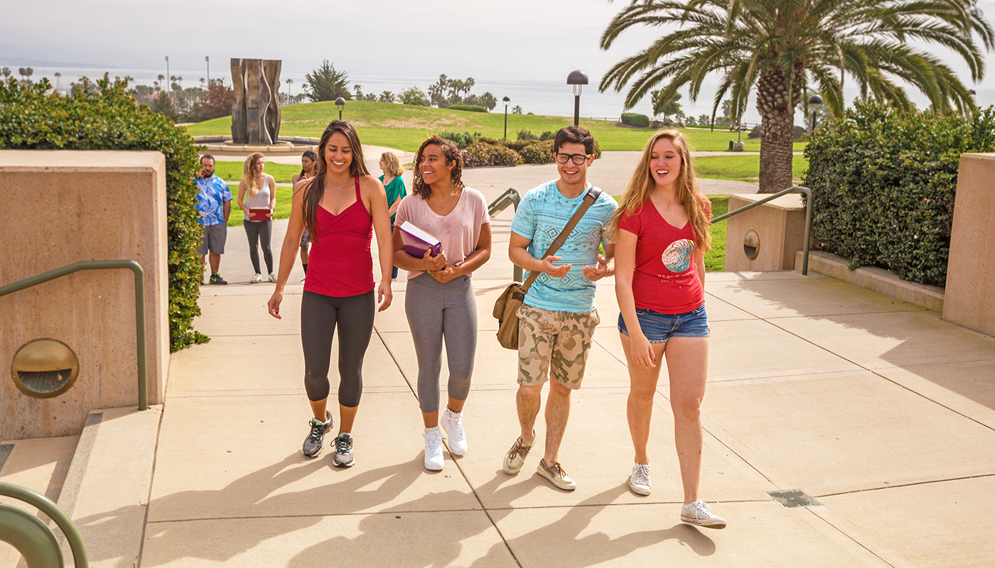 SBCC student on west campus.