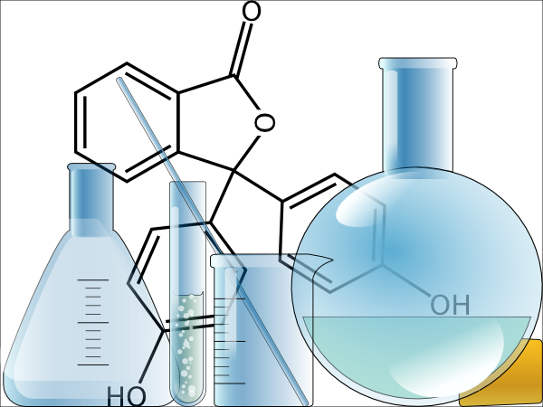 drawing of chemistry lab measuring devices