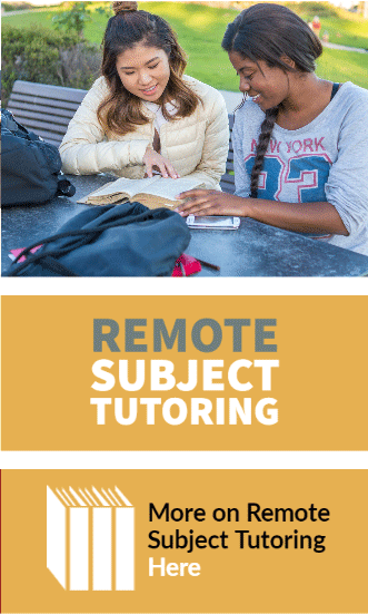 link to remote tutoring information page and tutorial center webpage
