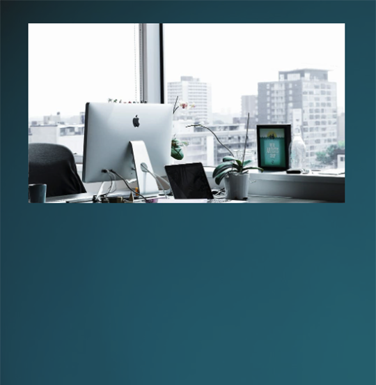 image of computer, laptop, window and desk