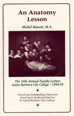 Michel Masson Lecture Flyer