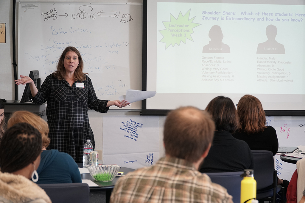 Dr. Elizabeth Imhof facilitating an ALI training workshop.