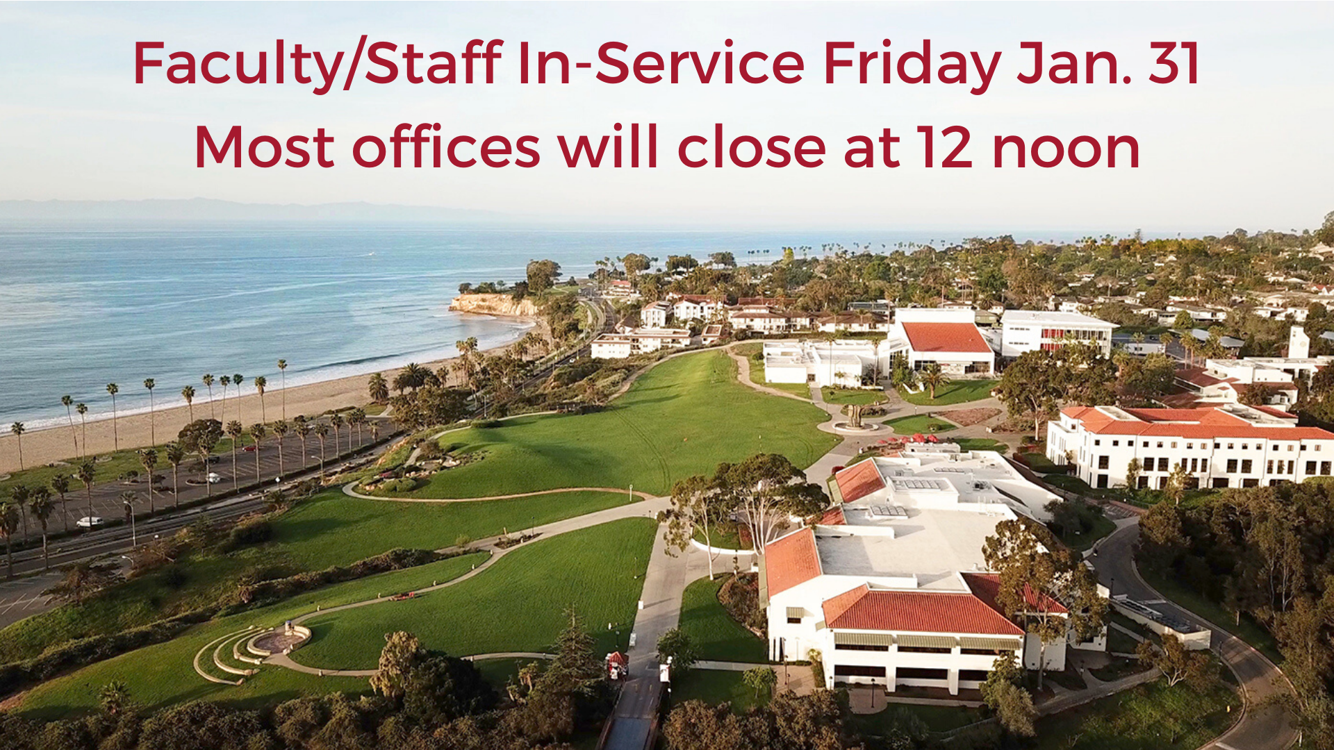offices closed 12 noon on Jan 31