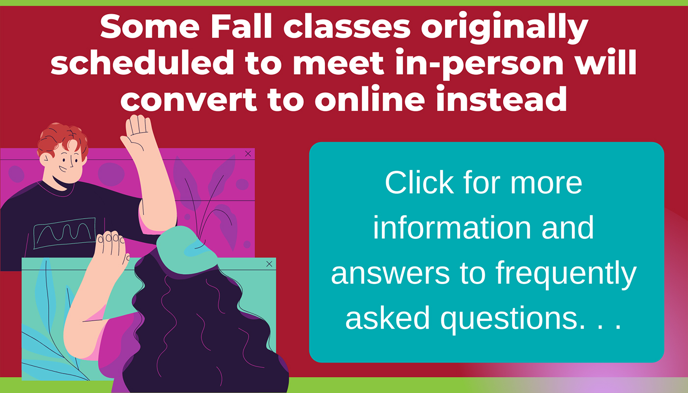 some fall classes will convert to fully online