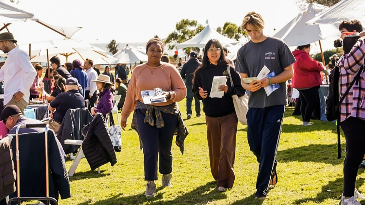 Students at previous Job Fair