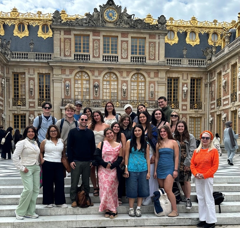 Professor Daniel Spitz and professor Julie Brown on the Business and Management program in Paris, France, Summer 2024.