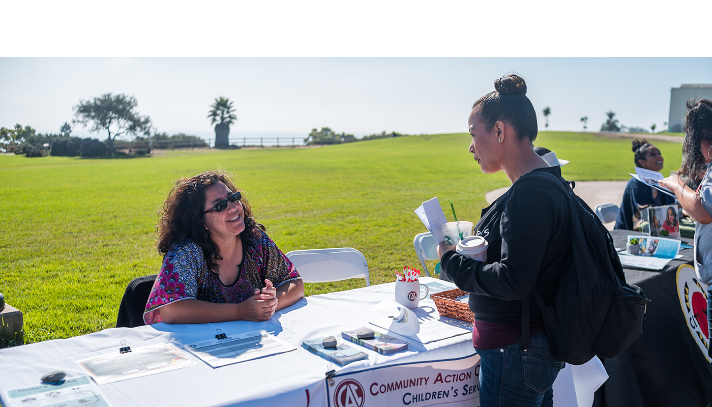 SBCC Student at outdoor event