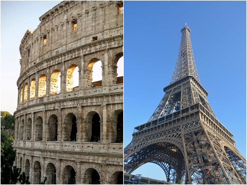 Outdoor buildings in another country